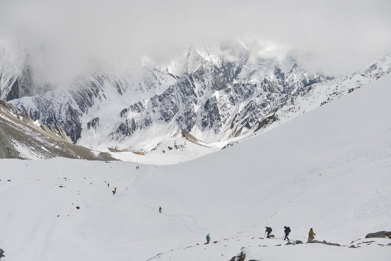 Hiking in the mountains